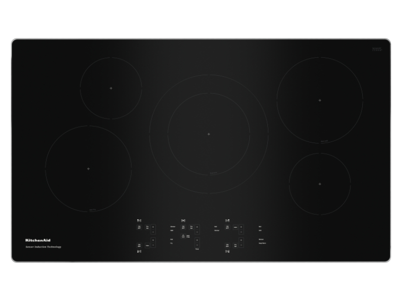 15 Electric Cooktop with 2 Radiant Elements Black KECC056RBL