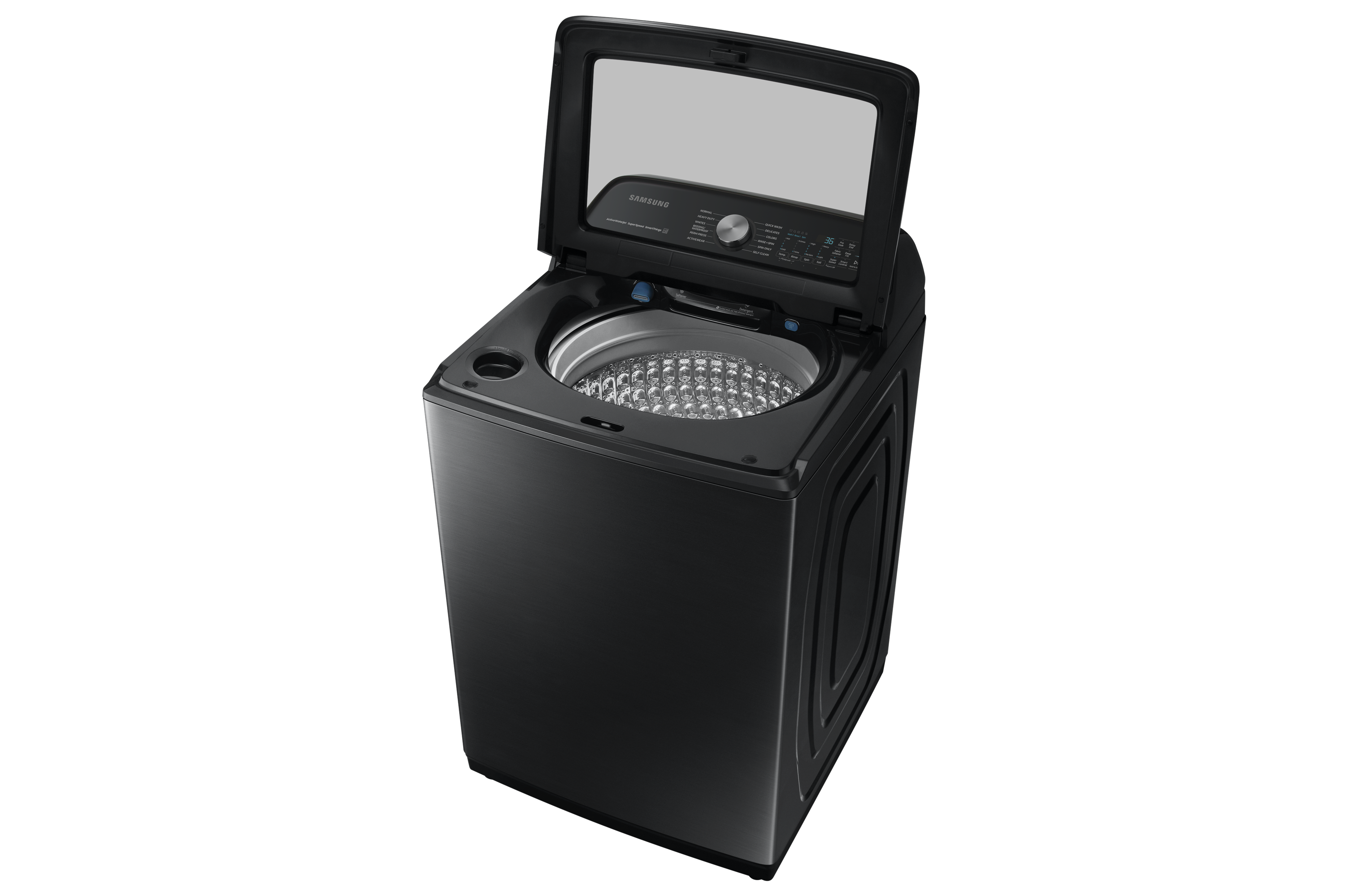 black samsung top load washer