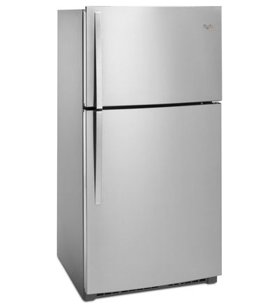 33" Whirlpool® Top-Freezer Refrigerator with Optional EZ Connect Icemaker Kit - WRT541SZDM