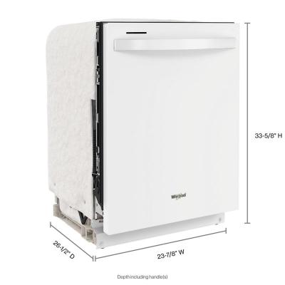 Whirlpool gold best sale series dishwasher white