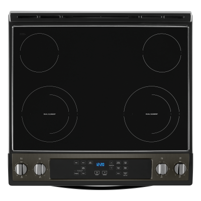 30" Whirlpool 4.8 Cu. Ft. Electric Range With Frozen Bake Technology In Black Stainless - YWEE515S0LV