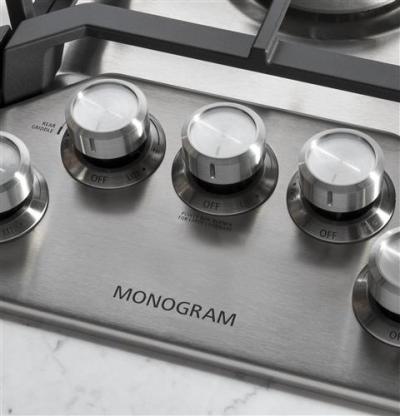 36" Monogram Deep-Recessed Gas Cooktop (Natural Gas) - ZGU36RSLSS