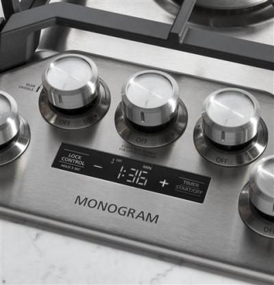 36" Monogram Deep-Recessed Gas Cooktop (Natural Gas) - ZGU36ESLSS