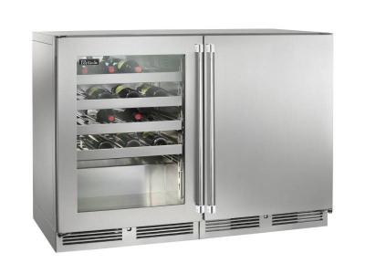 48" Perlick Signature Series Dual-Zone Wine Reserve - HP48WWS33L1R