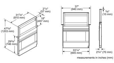 36" Thermador Masterpiece Series Downdraft Ventilation in Stainless Steel  - UCVP36XS