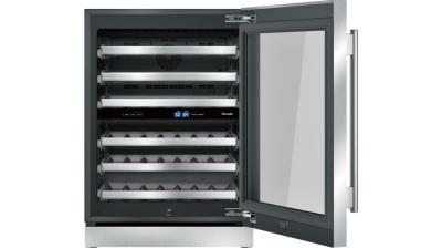 24" Thermador  Under-Counter Wine Reserve with Glass Door - T24UW910RS