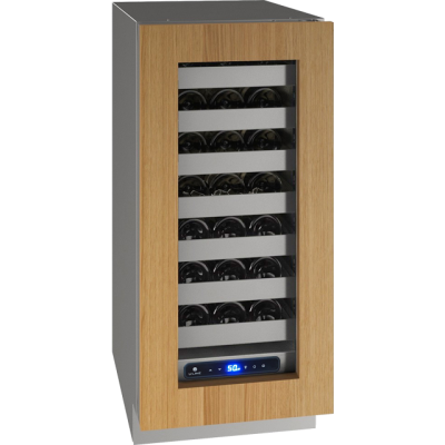 15" U-Line 5 Class Series Right-Hand Hinged Wine Cooler Stainless Frame (with lock) - UHWC515SG41A