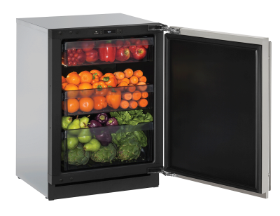 24" U-Line Modular 3000 Series Solid Door Built-In Compact Refrigerator - U3024RINT00B