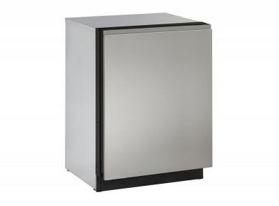 24" U-Line 2260R Solid Door Refrigerator - U2260RINT00B