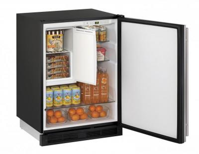 24" U-Line 1000 Series Built-In Compact Refrigerator - U1224RFS00B