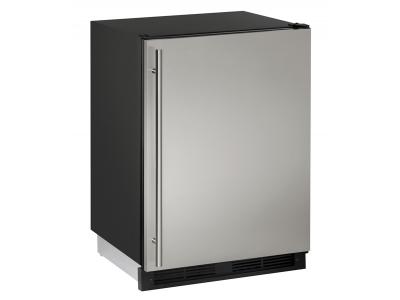 24" U-Line 1000 Series Built-In Compact Refrigerator - U1224RFS00B