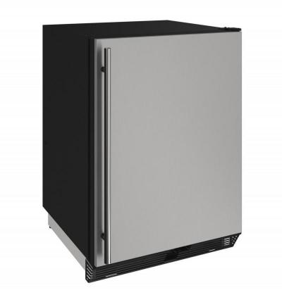 24" U-Line 1000 Series Solid Door Built-In Compact Refrigerator - U1024RS00A