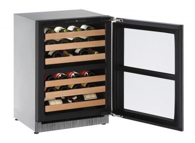 24" U-Line Independent Dual-Zone Wine Cellar - U2260ZWCINT00B