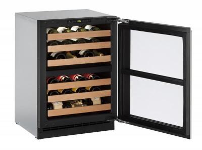 24" U-Line Independent Dual-Zone Wine Cellar - U2260ZWCINT00B