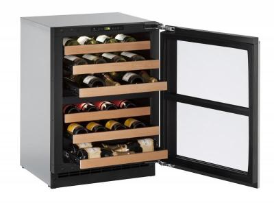 24" U-Line Independent Dual-Zone Wine Cellar - U2260ZWCINT60B