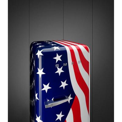 24" SMEG 9.92 Cu. Ft. 50's Style Retro Design Top Freezer Refrigerator in USA Flag - FAB28URDUS3