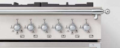 36" Bertazzoni Heritage Series Dual Fuel Range 6 Brass Burner - HERT366DFSNET