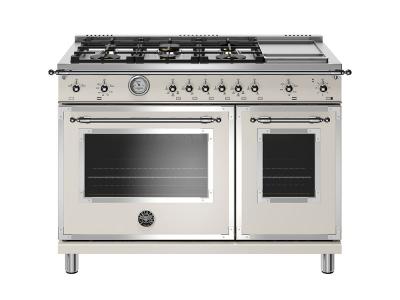 48" Bertazzoni All-Gas Range 6 Brass Burner and Griddle - HERT486GGASAVT 