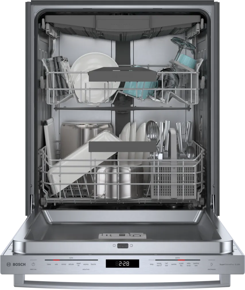 Bosch SHX78B75UC 24 800 Series Built in Dishwasher in Stainless Stee