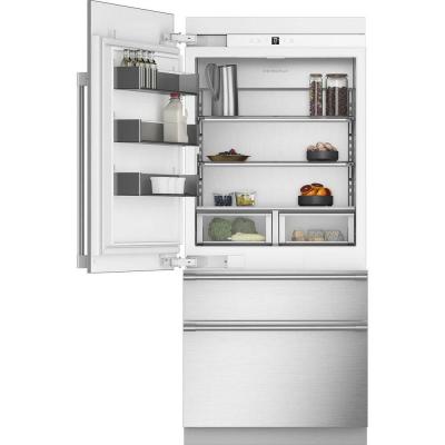 36" Monogram Left-Hinge Integrated Bottom-Freezer Refrigerator - ZIC363IPVLH