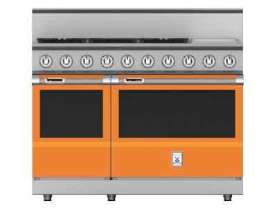 48" Hestan KRD Series Dual Fuel Range with 5-Burners - KRD485GD-NG-OR