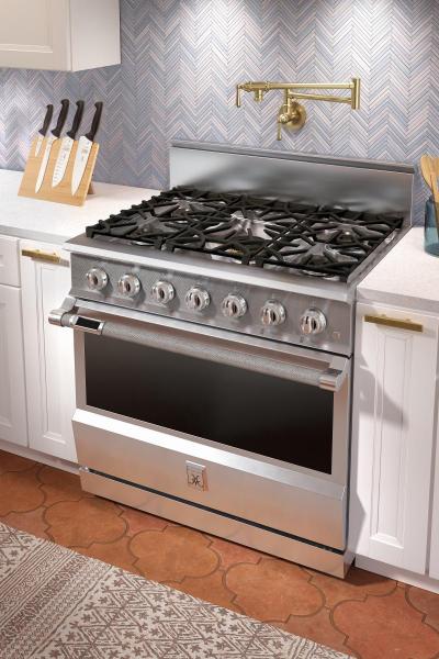 36" Hestan KRD Series Natural Gas Dual Fuel Range with 5-Burner - KRD364GD-NG-TQ