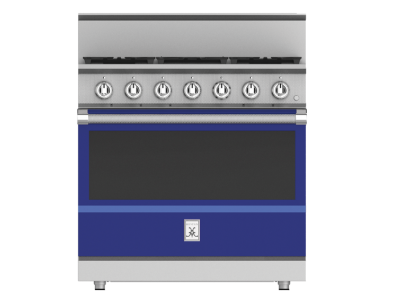 36" Hestan KRG Series Gas Range with 5-Burners - KRG365-NG-BU