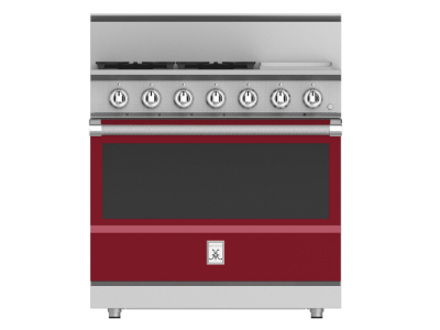 36" Hestan KRG Series Freestanding Professional Gas Range with 4-Burners - KRG364GD-LP-BG