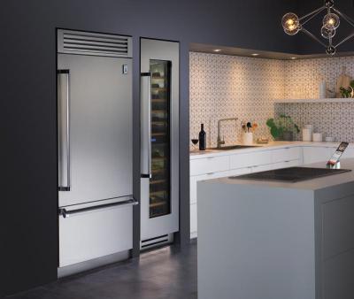 36" Hestan KRP Series Right-Hinge Pro Style Bottom Mount Refrigerator with Top Compressor - KRPR36-PP