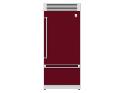 36" Hestan KRP Series Right-Hinge Pro Style Bottom Mount Refrigerator with Top Compressor - KRPR36-BG