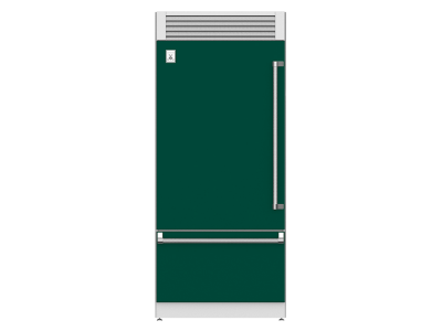 36" Hestan KRP Series Left-Hinge Pro Style Bottom Mount Refrigerator with Top Compressor - KRPL36-GR