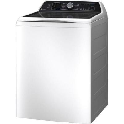 28" GE Profile 6.2 Cu. Ft. Top Load Washer with Smarter Wash Technology in White - PTW705BSTWS