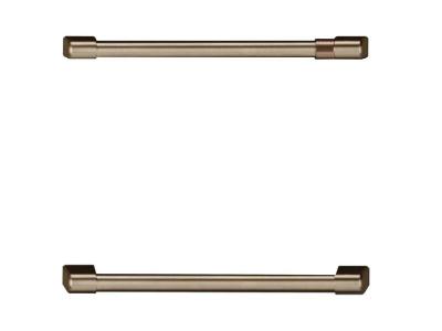 Cafe Undercounter Refrigeration Handle Kit in Brushed Bronze - CXQD2H2PNBZ