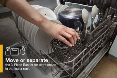 24" Whirlpool Fingerprint Resistant Large Capacity Dishwasher with 3rd Rack - WDT970SAKV