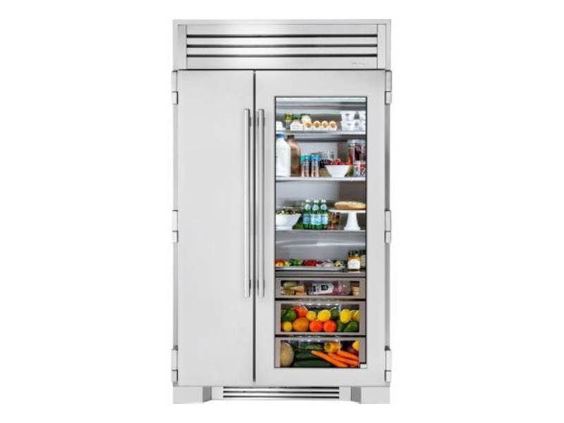 True sales glass refrigerator