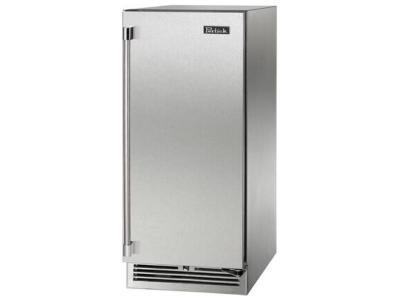 15" Perlick Indoor Signature Series Wine Reserve Solid Stainless Steel Door -  HP15WS41RL