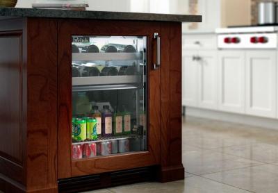 24" Perlick Indoor Signature Series Left-Hinge Dual-Zone Wine Refrigerator in Panel Ready Glass Door - HP24CS44LL