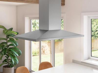 36" Zephyr Anzio Island Mount Range Hood - ZAZ-M90DS