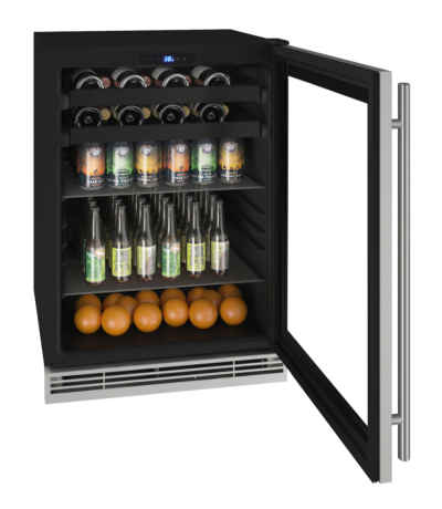 24" U-Line Beverage Center with 5.5 Cu. Ft. Capacity - UHBV124-IG01A