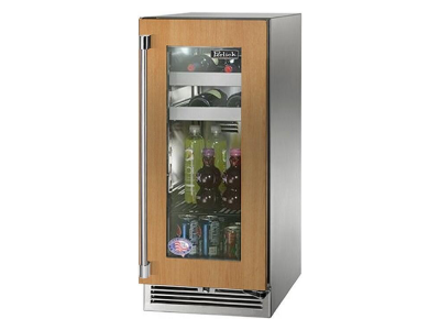 15" Perlick Marine and Coastal Signature Series Right-Hinge Beverage Center in Panel Ready Glass Door with Door Lock - HP15BM44RL