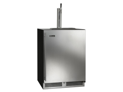 24" Perlick Indoor C-Series Right-Hinge Beverage Dispenser in Solid Stainless Steel Door with 1 Faucet - HC24TB41R1