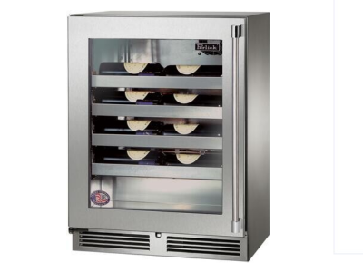 24" Perlick 3.1 Cu. Ft. Signature Series Shallow Depth Indoor Wine Reserve - HH24WS43LL