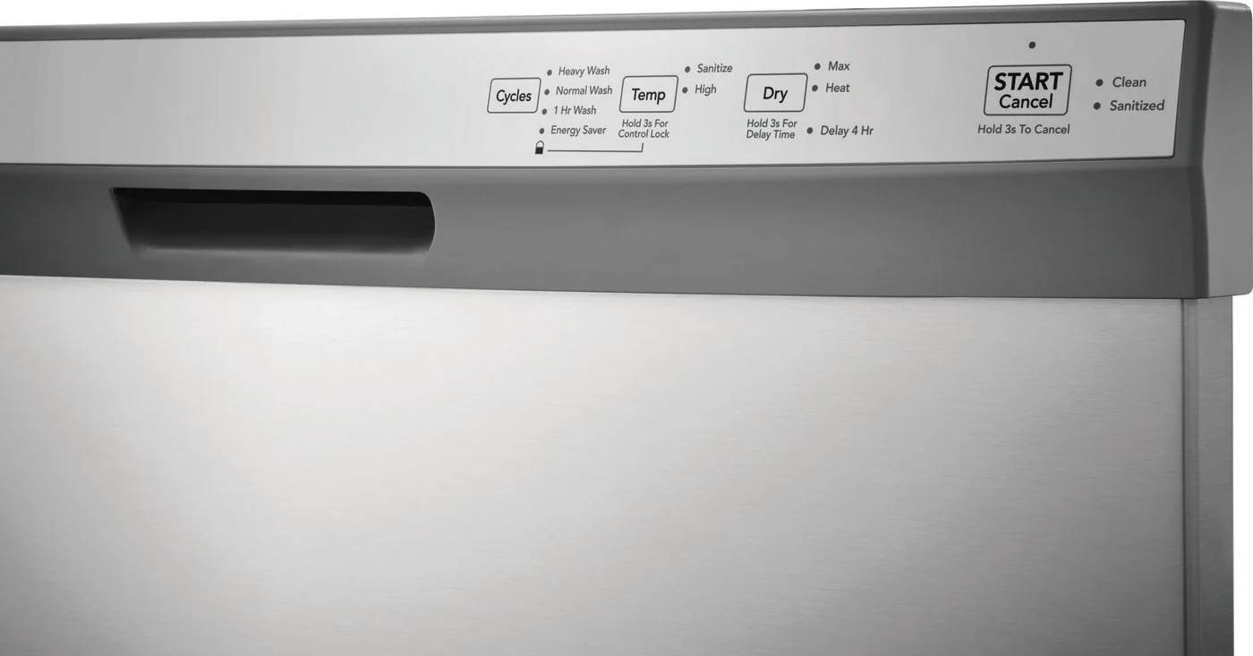 Frigidaire dishwasher sales light wash time