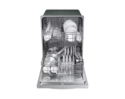 24" Samsung 53 dBA Fingerprint Resistant Dishwasher with Adjustable Rack - DW80CG4021SRAA