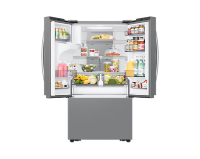 36" Samsung 30.5 Cu. Ft. French 3 Door Refrigerator with External Ice and Water Dispenser - RF32CG5400SRAA