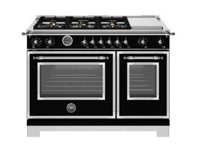 48" BERTAZZONI 7 Cu. Ft. Freestanding Dual Fuel Range with 6 Sealed Burners - HER486BTFEPNET