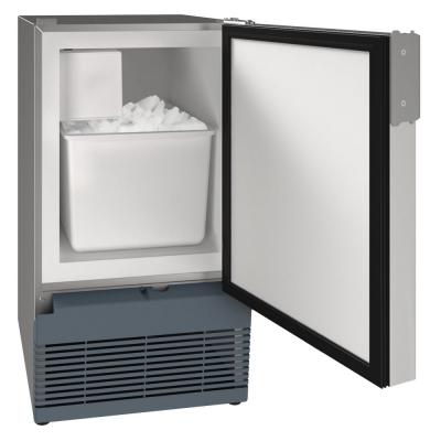 15" U-Line MCR015 230V Marine Crescent Ice Maker in Stainless Solid - UMCR015-SS02A