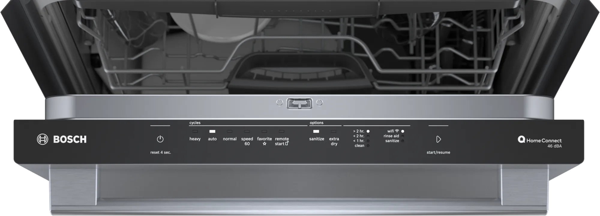 Bosch 100 series on sale dishwasher black stainless