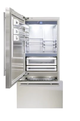 36" Fhiaba Classic Series Left Hinge Bottom Freezer Refrigerator in Stainless Steel - FK36BI-LST