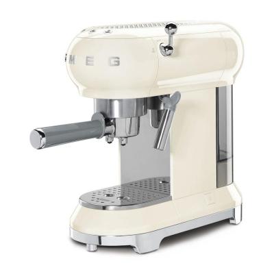 SMEG 50's Style Espresso Manual Coffee Machine In Cream - ECF01CRUS